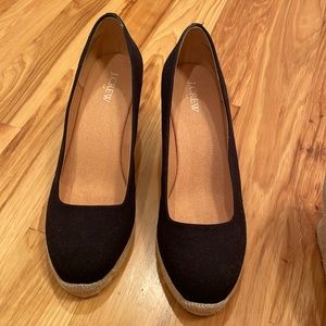Brand new J.Crew black espadrilles, size 10 never worn outside, no box
